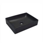 38572 - ICASA CUBA APOIO RETANG. 49X37 PRETA MATTE  ICA2415
