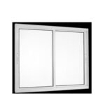 43475 - TOPSUL JANELA CORRER 2F MOVEIS V.LISO 100X150 BRANCO - 5882